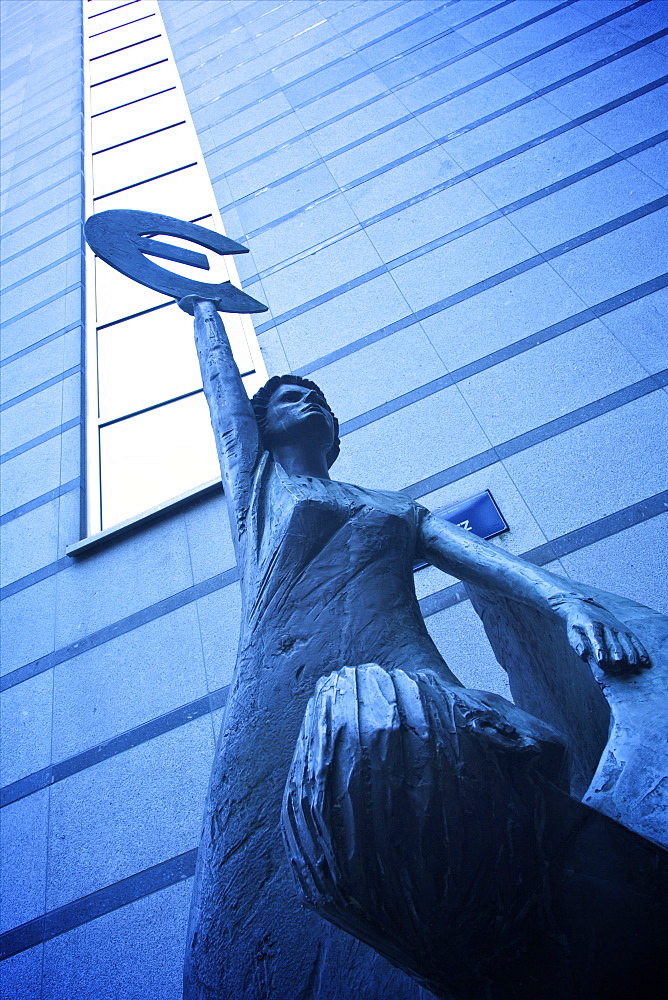 Europe statue, European Parliament Building, Brussels, Belgium, Europe