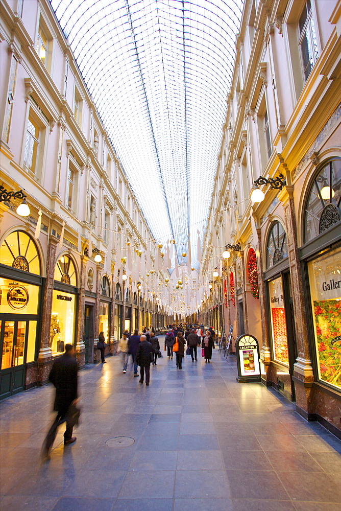 Galleries St. Hubert, Brussels, Belgium, Europe