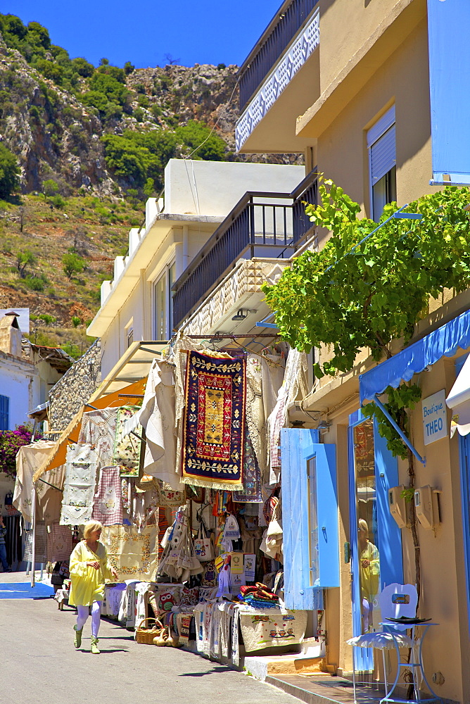 Shopping In Kritsa, Crete, Greek Islands, Greece, Europe