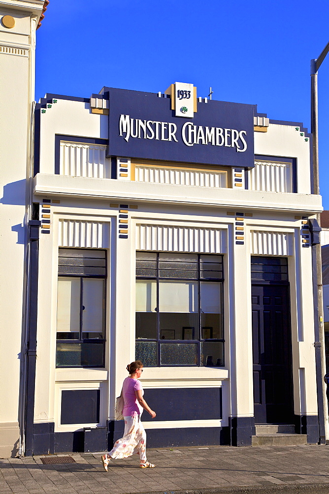 Munster Chambers Art Deco Building, Napier, Hawkes Bay, North Island, New Zealand, Pacific