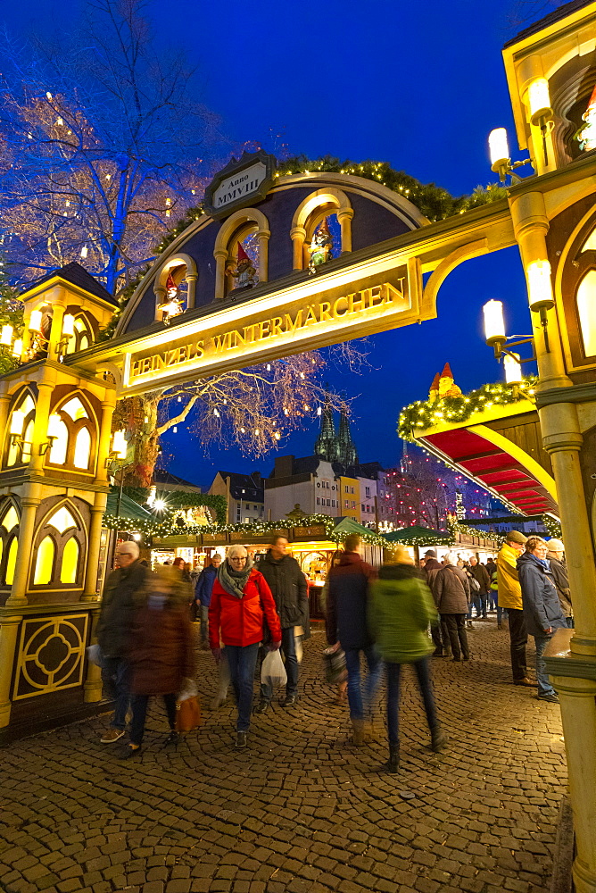 Cologne Christmas Market, Cologne, North Rhine-Westphalia, Germany, Europe