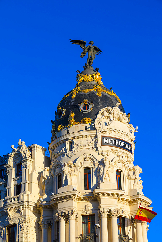 Exterior of Metropolis Building, Madrid, Spain, Europe