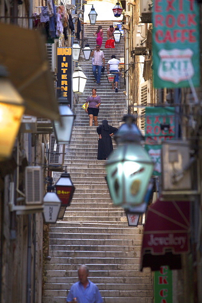 Old Stairway, Dubrovnik, Croatia, Europe