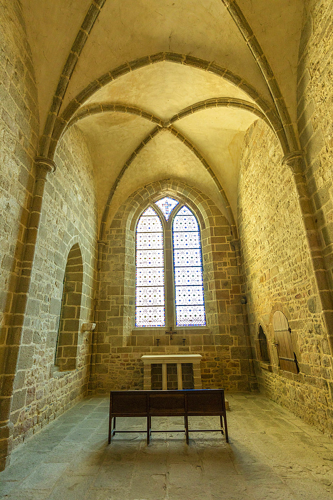 Sainte Madeleine Chapel, Mont Saint Michel, UNESCO World Heritage Site, Normandy, France, North West Europe