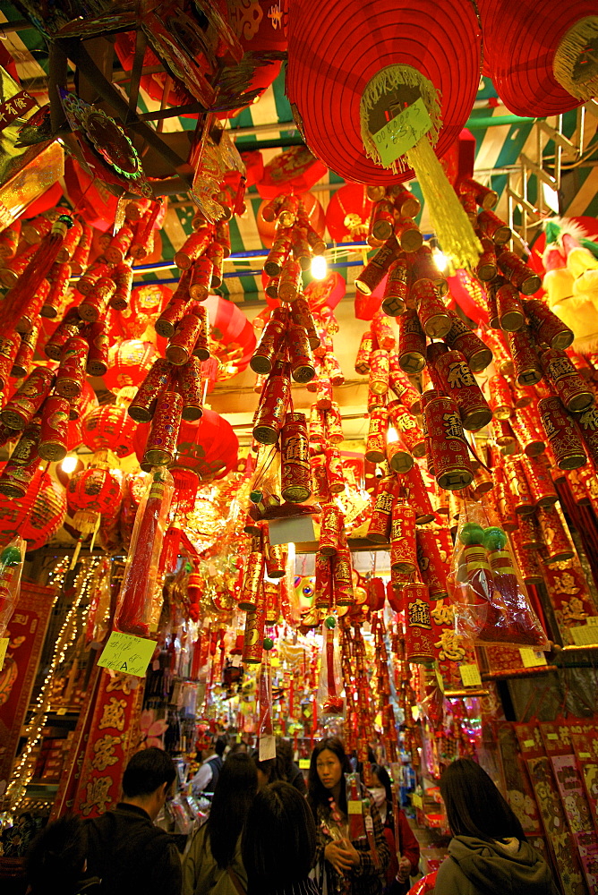 Chinese New Year decorations, Hong Kong, China, Asia