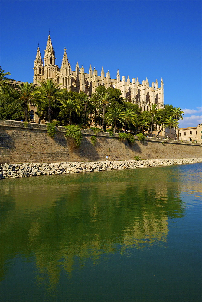 The Cathedral of Santa Maria of Palma, Palma, Mallorca, Spain, Europe