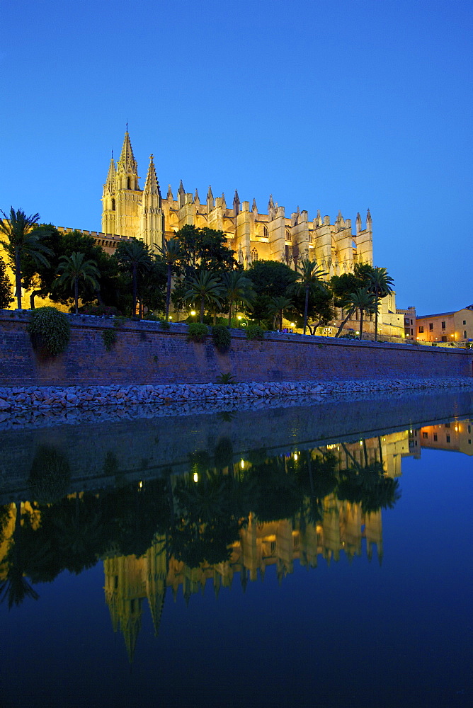 The Cathedral of Santa Maria of Palma, Palma, Mallorca, Spain, Europe