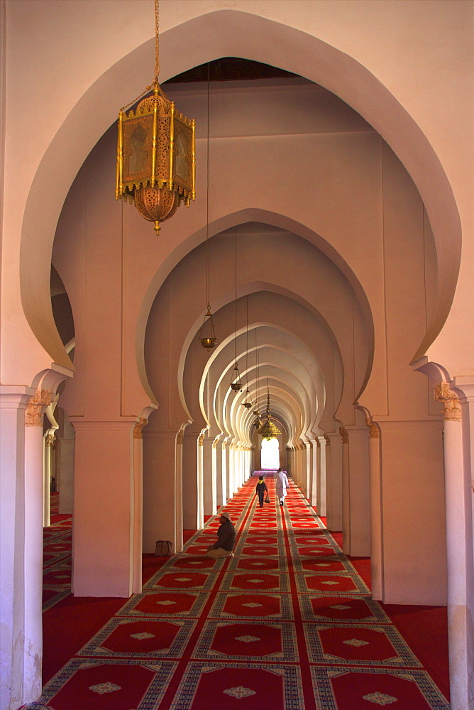 Interior of Koutoubia Mosque, Marrakech, Morocco, North Africa, Africa 