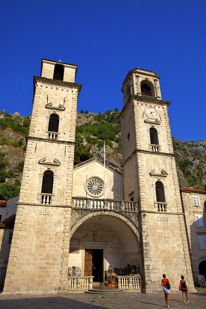 St. Tryphon Cathedral, Kotor, UNESCO World Heritage Site, Montenegro, Europe 