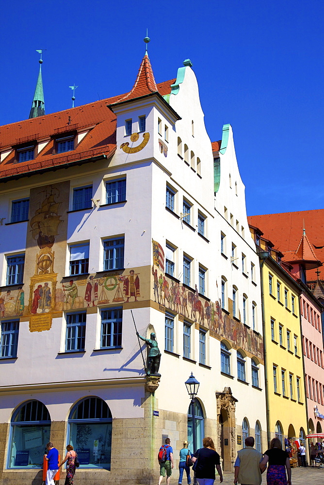 Historic building, Nuremberg, Bavaria, Germany, Europe 