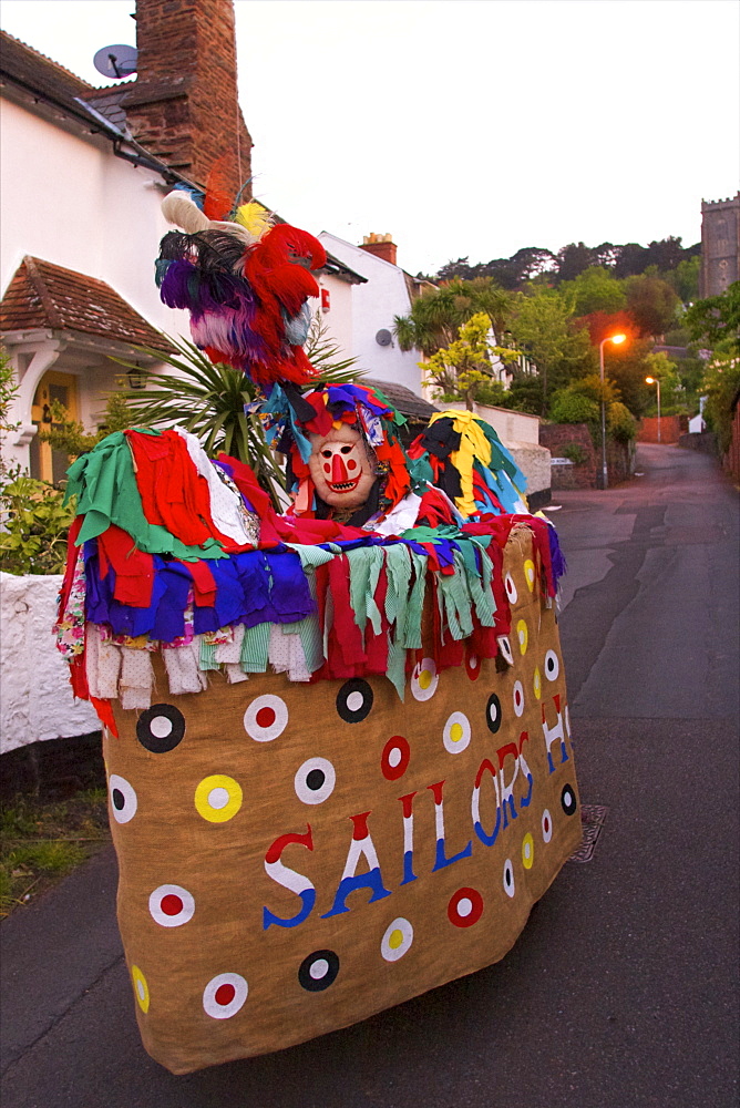 May Day Hobby Horse, Minehead, Somerset, England, United Kingdom, Europe