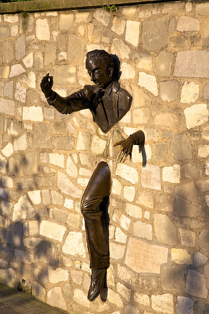 Sculpture of Le Passe Muraille (The Passer Through Walls)  by Jean Marais, Montmartre, Paris, France, Europe