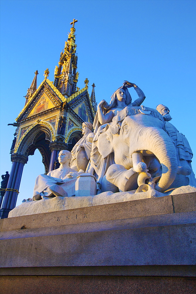 The Albert Memorial, Kensington Gardens, London, England, United Kingdom, Europe