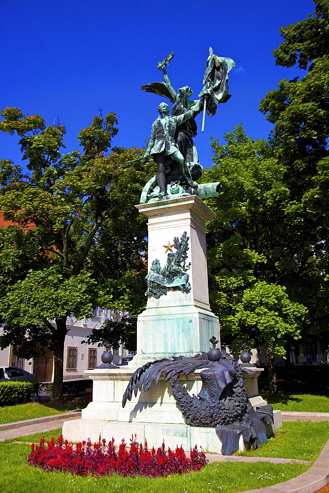 Monument to Szabad Hazaert, Budapest, Hungary, Europe 