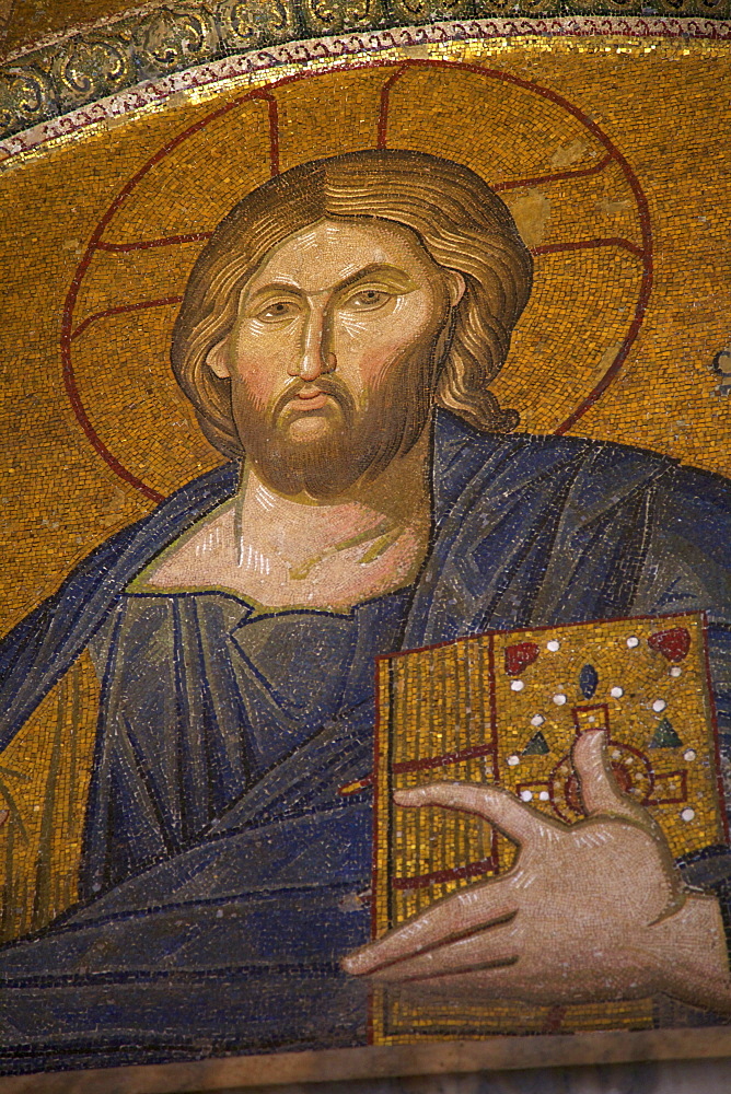 Ministry of Christ, interior of Church of St. Saviour in Chora (Kariye Camii), UNESCO World Heritage Site, Istanbul, Turkey, Europe 