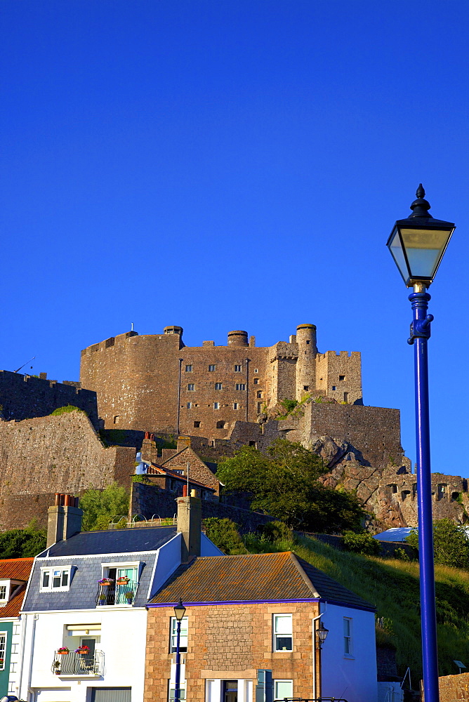 Mont Orgueil Castle, Gorey, Jersey, Channel Islands, Europe 