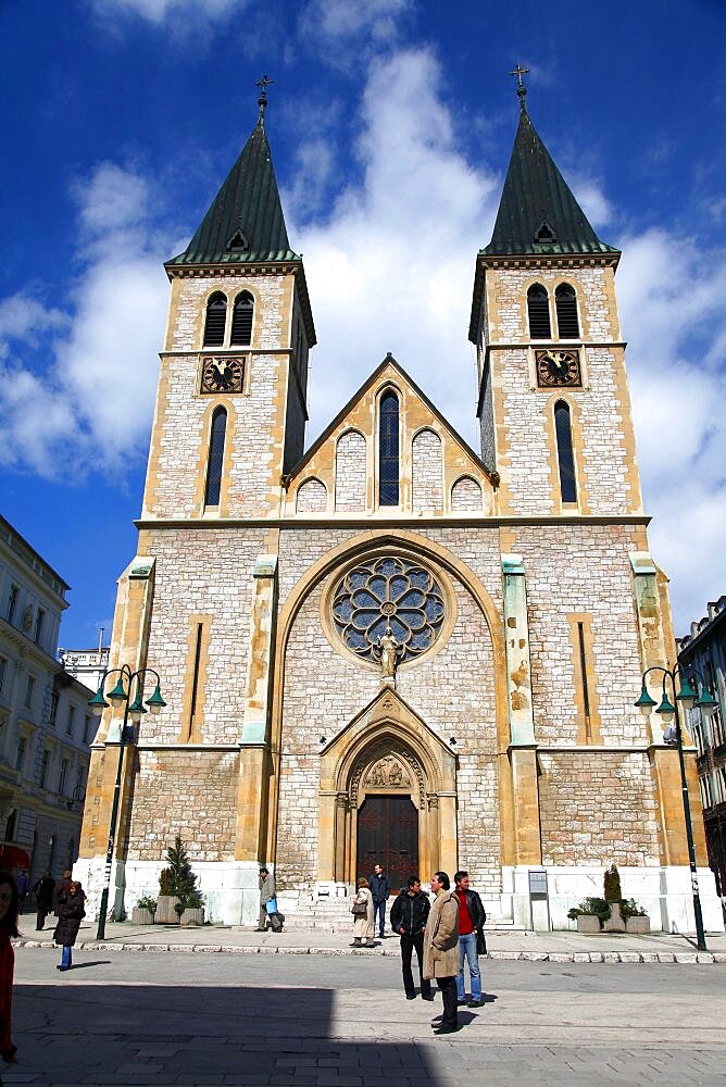 Jesus Sacred Heart Cathedral, Sarajevo, Bosnia and Herzegovina, Europe