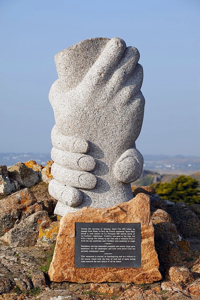 St. Malo Catamaran Monument, Jersey, Channel Islands, United Kingdom, Europe