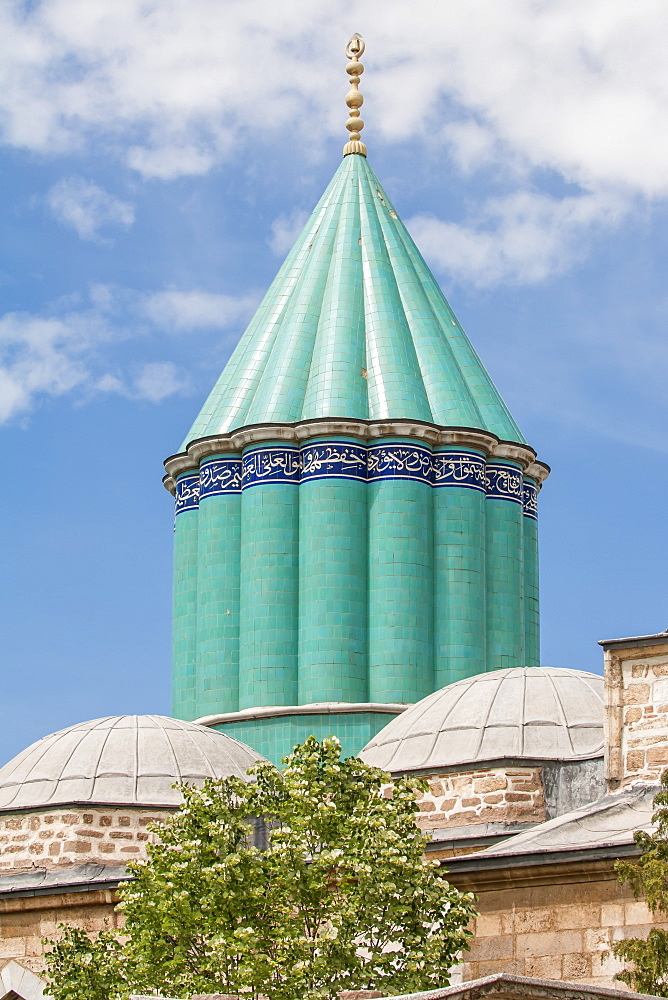 Mevlana (Rumi) mausoleum, Konya, Anatolia, Turkey, Asia Minor, Eurasia 