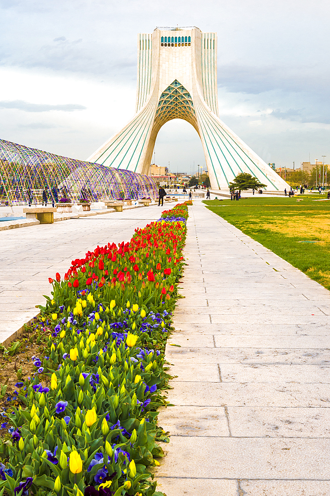 Azadi Tower (Freedom Monument) formerly known as Shahyad Tower and cultural complex, Tehran, Islamic Republic of Iran, Middle East