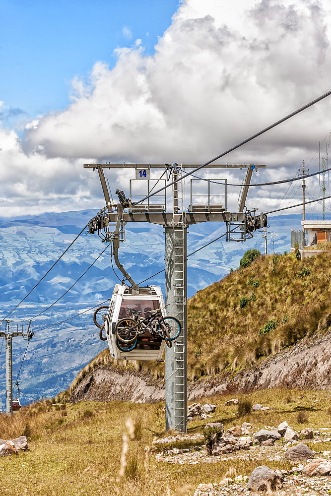 Quito cable car, Pichincha Province, Ecuador, South America