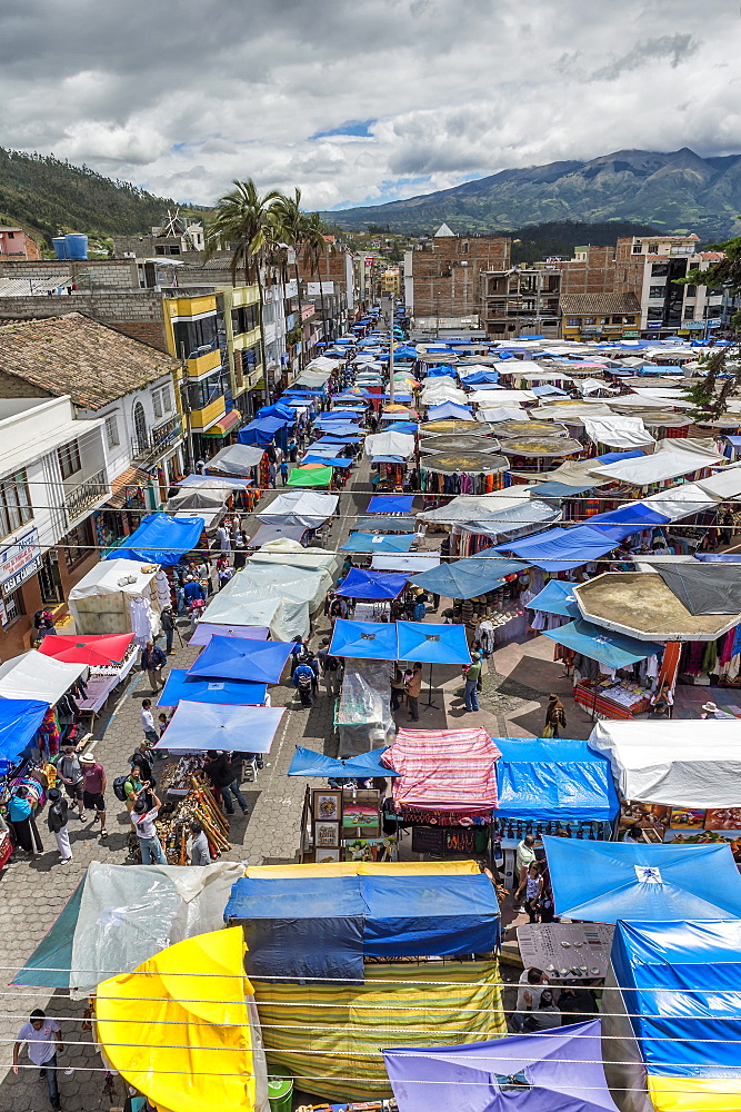 Otavalo market, Imbabura Province, Ecuador, South America 