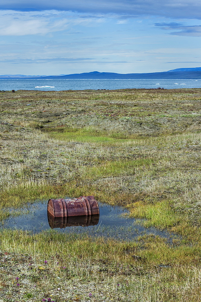 Doubtful Village, Wrangel Island, UNESCO World Heritage Site, Chuckchi Sea, Chukotka, Russian Far East, Russia, Eurasia 