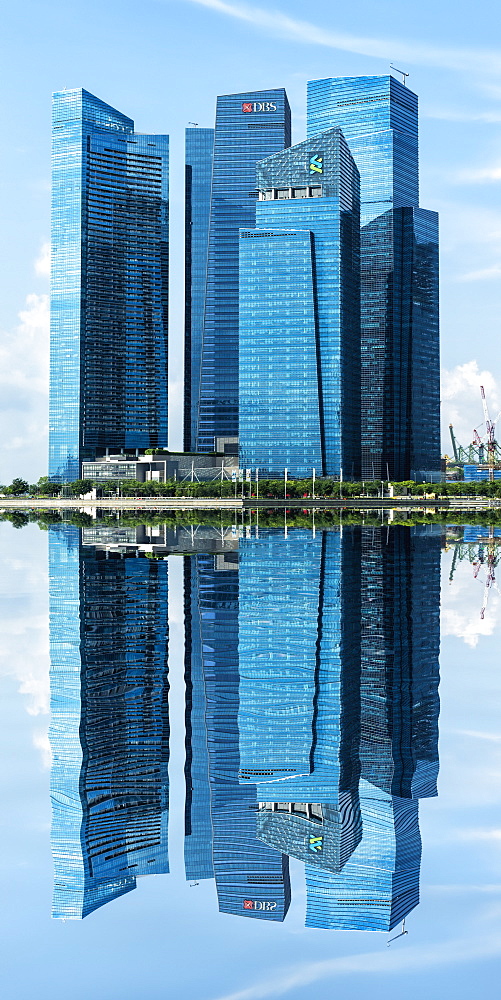 Reflections, Downtown Central financial district, Singapore, Southeast Asia, Asia