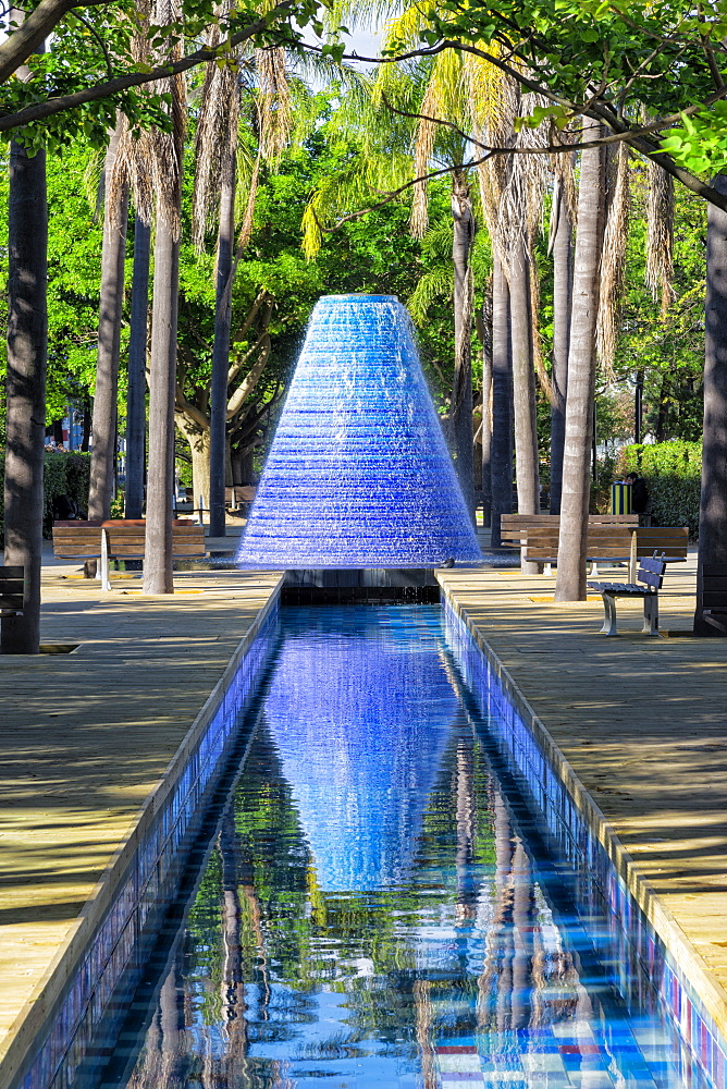 Fountain, Parque das Nacoes, Lisbon, Portugal, Europe