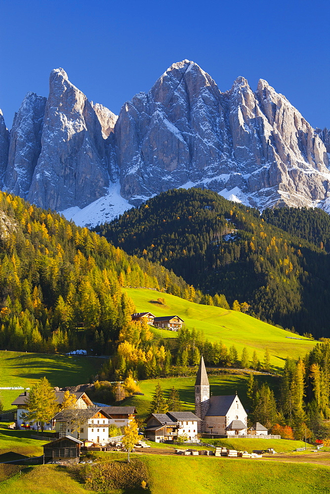 St. Magdalena, Val di Funes, Trentino-Alto Adige, Dolomites, South Tyrol, Italy, Europe 