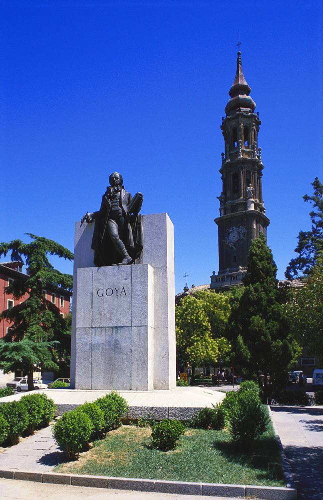 Francisco Goya Monument, Zaragoza, Aragon, Spain