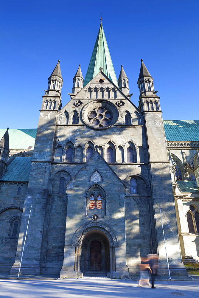 Nidaros Cathedral, Trondheim, Sor-Trondelag, Norway, Scandinavia, Europe 