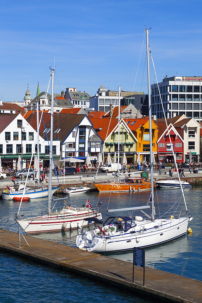 Stavanger's picturesque harbor, Stavanger, Rogaland, Norway, Scandinavia, Europe