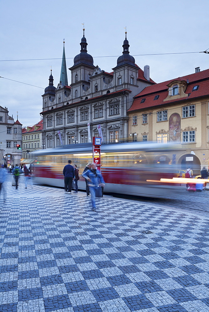 Tram, Mala Strana, Prague, Bohemia, Czech Republic, Europe