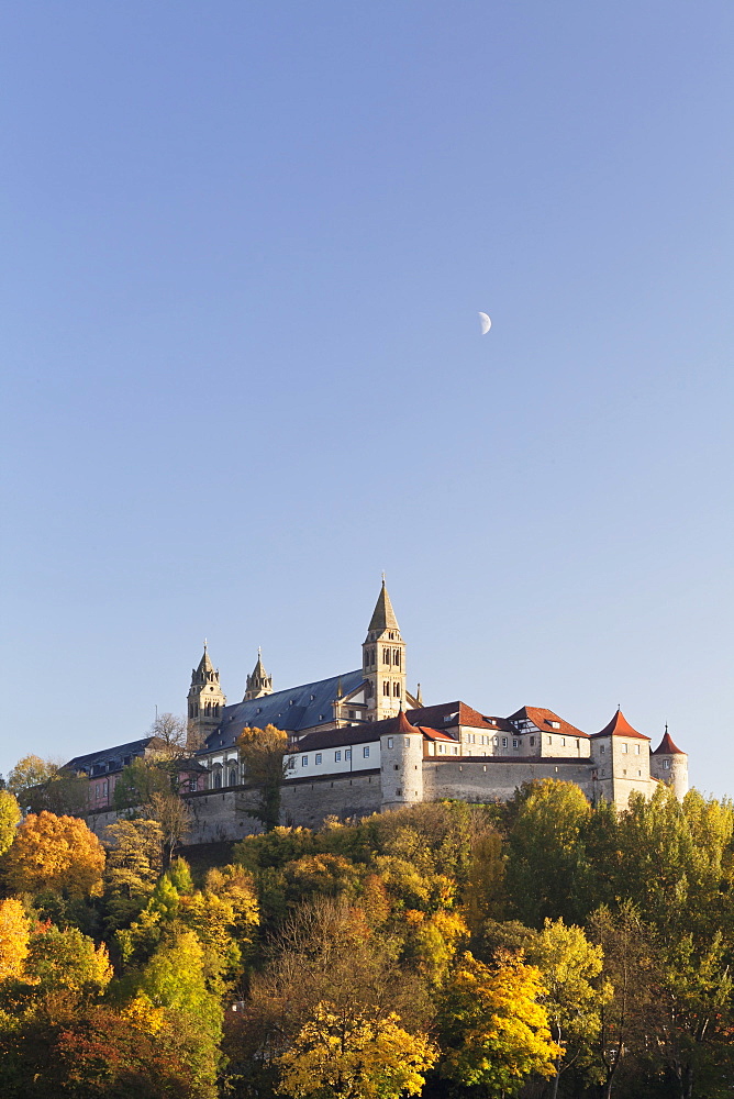 Benedictine Abbey of Kloster Grosscomburg (Comburg), Steinbach, Kochertal Valley, Schwabisch Hall District, Hohenlohe, Baden Wurttemberg, Germany, Europe