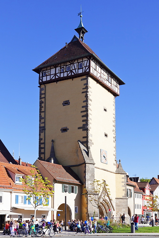 Tuebinger Tor Gate, Reutlingen, Baden Wurttemberg, Germany, Europe