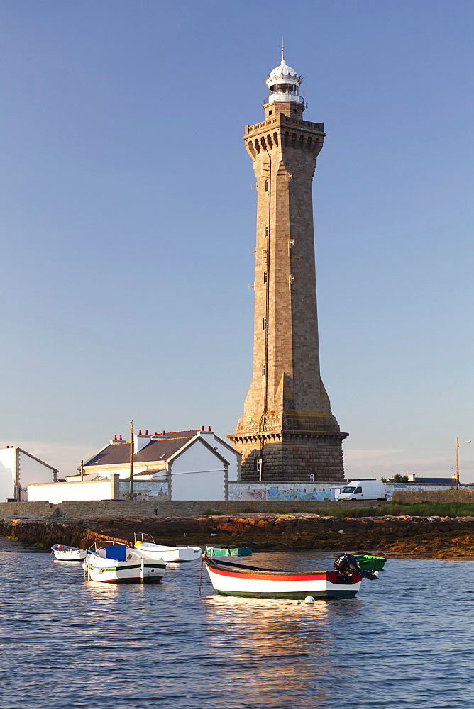 Lighthouse of Phare d'Eckmuhl, Penmarc'h, Finistere, Brittany, France, Europe