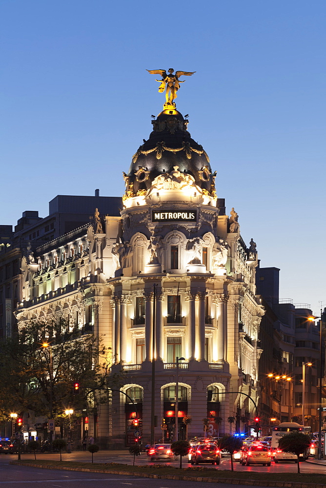 Edificio Metropolis, Architect Jules and Raymond Fevrier, Calle de Alcana, Madrid, Spain, Europe