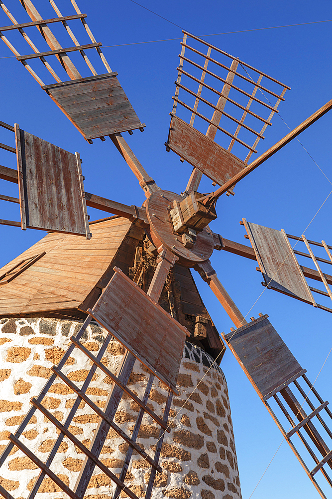 Traditionell windmill Molino de Tefia, Tefia, Fuerteventura, Canary Islands, Spain, Atlantic, Europe