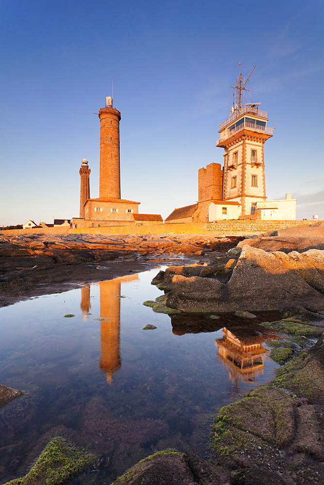 The Lighthouse of Phare d'Eckmuhl, Penmarc'h, Finistere, Brittany, France, Europe 