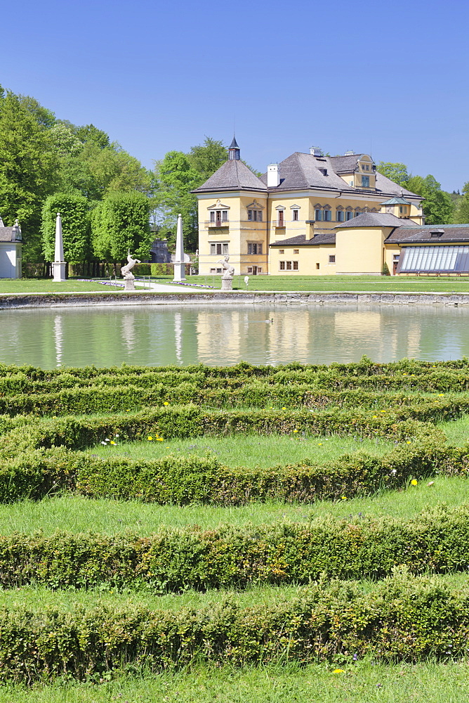 Hellbrunn Palace and formal garden, UNESCO World Heritage Site, Salzburg, Salzburger Land, Austria, Europe 