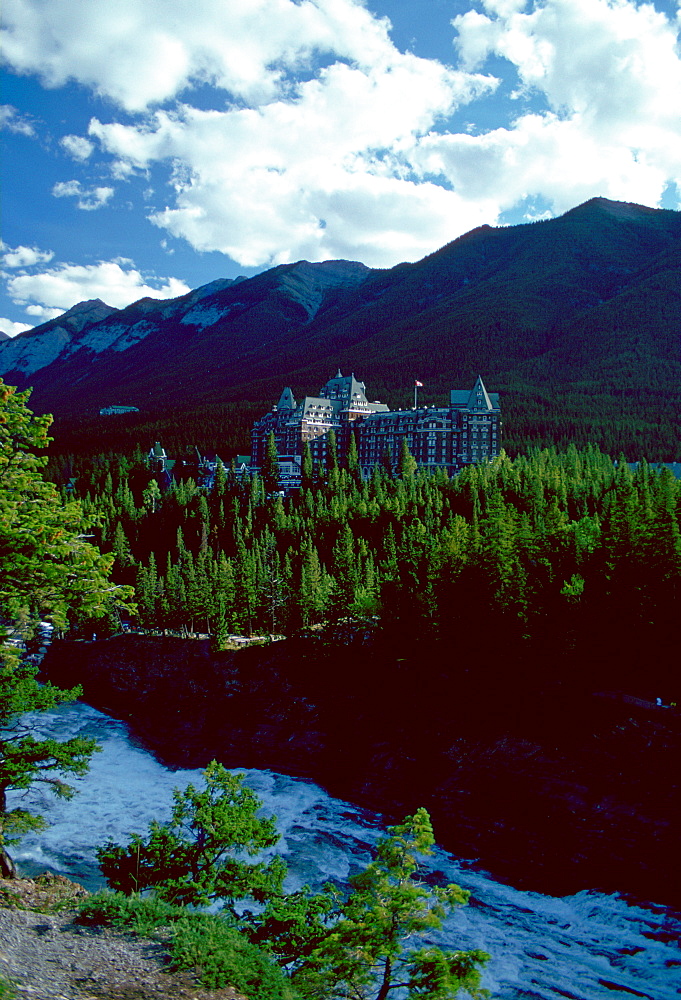 Banff Springs Hotel, Banff in the Canadian Rockies, Alberta, Canada