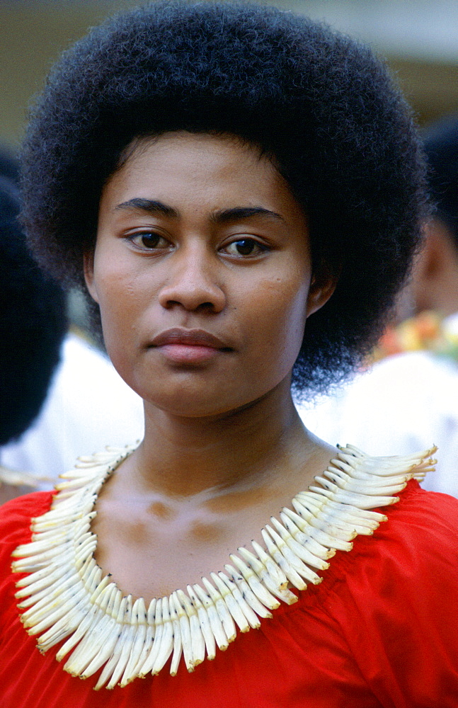 Fijian girl in Fiji, South Pacific