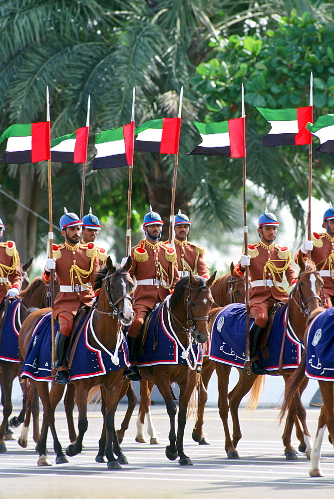 Abu Dhabi army on horseback