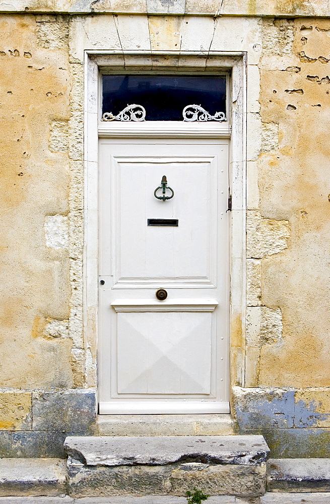 Traditional door, Ile De Re, France.