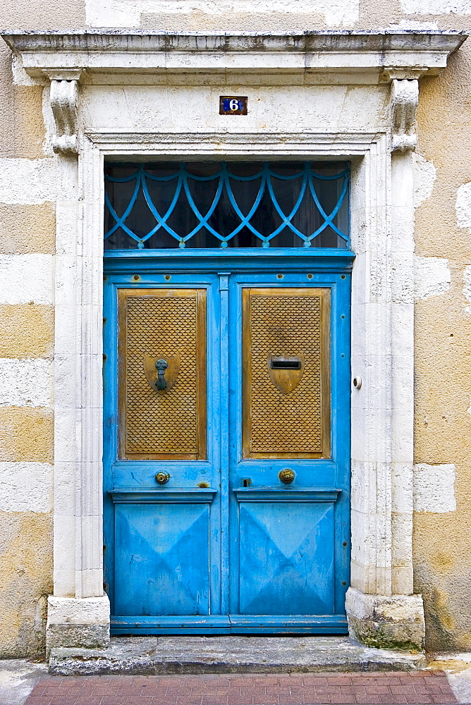 Traiditonal door, Ile De Re, France.