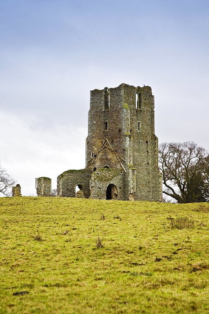 Church ruins in North Creake, Norfolk, England, United Kingdom