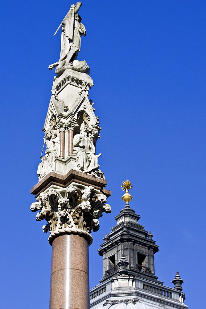 Westminster School Memorial outside Westminster Abbey, London, United Kingdom