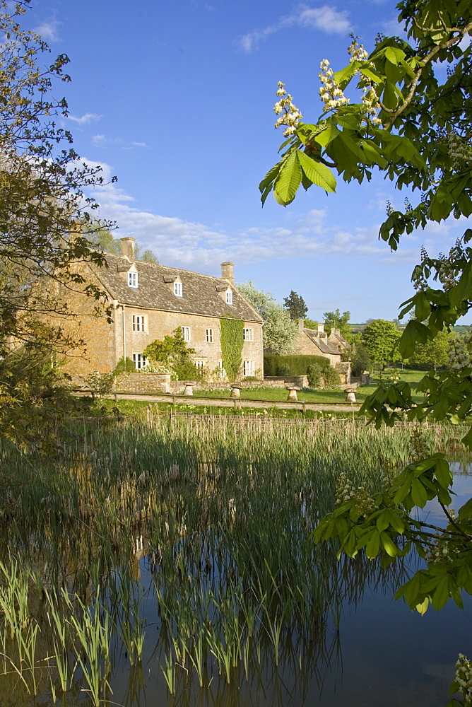 Riverside homes in the Cotswolds, Gloucestershire, England, United Kingdom