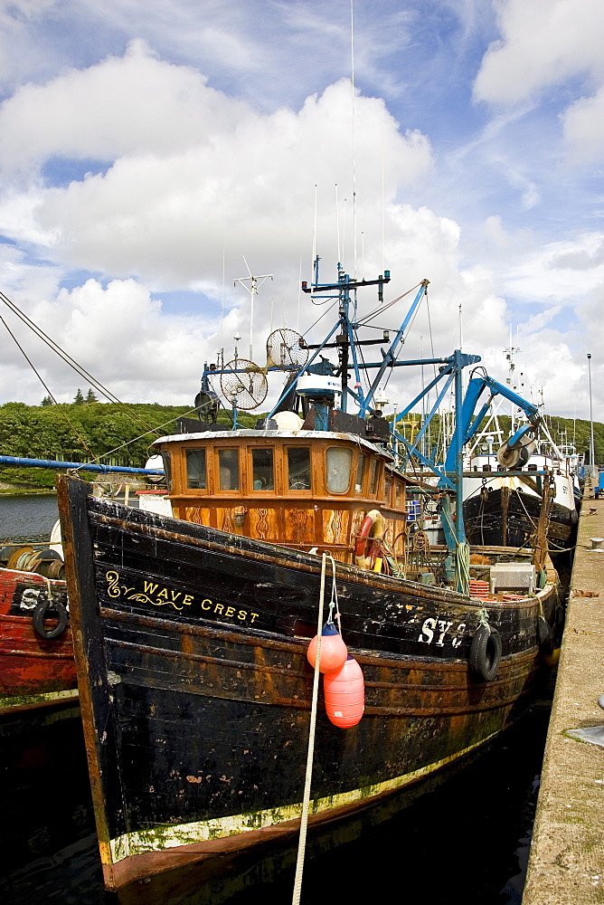 Trawler fishing boats in Stornoway, Outer Hebrides, United Kingdom